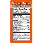 Ground Round-85% Lean / 15% Fat Label