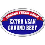 Extra Lean Ground Beef. Label