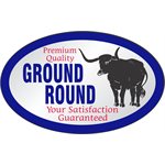 Premium Quality Ground Round Label