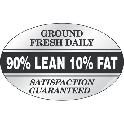 90% Lean 10% Fat-Ground Fresh Daily Label