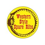 Western Style Spare Ribs Label