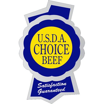 USDA Choice Beef Satisfaction Guaranteed Label