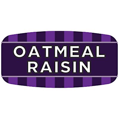 Oatmeal Raisin Label