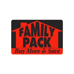 Family Pack (w / house) Label