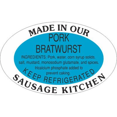 Pork Bratwurst / Made in Our..Kitchen Label