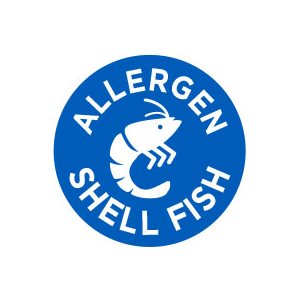 Allergen Shell Fish (icon) Label