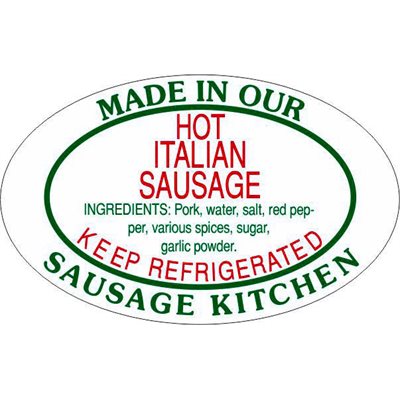 Hot Italian Sausage / Made in Our..Kitchen Label