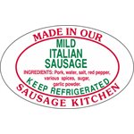 Mild Italian Sausage / Made in Our.. Label