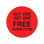 Buy 1 Get 1 Free (Same Item) Label