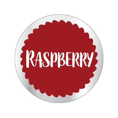 Raspberry Flavor Label