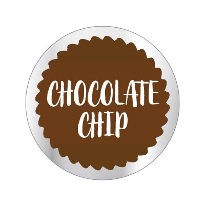 Chocolate Chip Flavor Label
