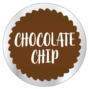Chocolate Chip Flavor Label