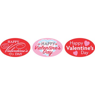 Happy Valentine's Day Label
