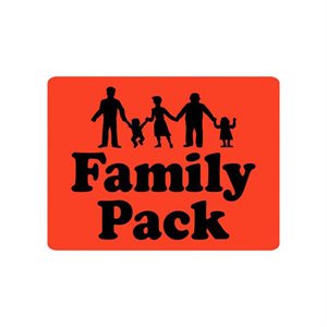 Family Pack (with People) Label