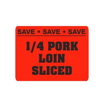 1 / 4 Pork Loin Sliced-Save Save Label