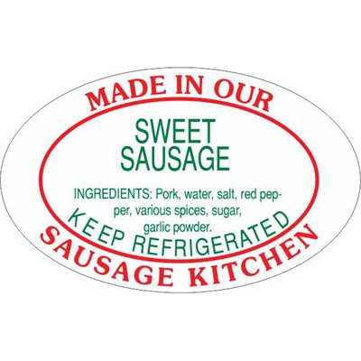 Sweet Sausage / Made in Our..Kitchen Label