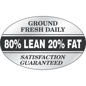 80% Lean 20% Fat-Ground Fresh Label