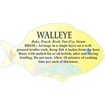 Walleye Cooking Recipe Label