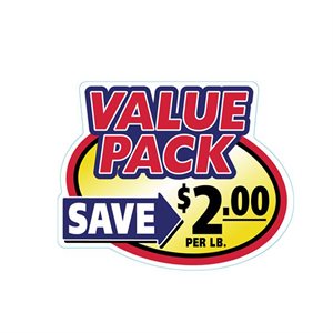 Value Pack Save $2.00 Label