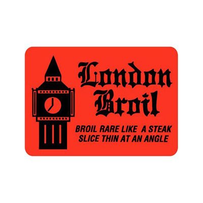 London Broil (w / picture) Label