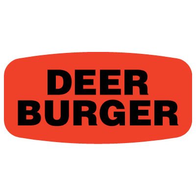 Deer Burger Label