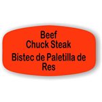 Beef Chuck Steak / Bistec de Paletilla de Res Label