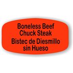 Boneless Beef Chuck Steak / Bistec de Diesmillo sin Hueso Label