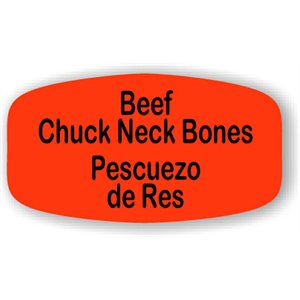 Beef Chuck Neck Bones / Pescuezo de Res Label