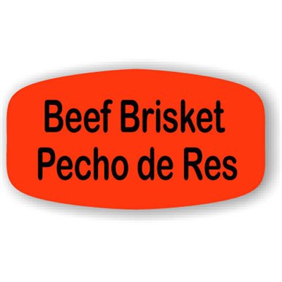 Beef Brisket / Pecho de Res Label