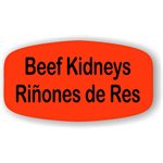 Beef Kidneys / Rinones de Res Label