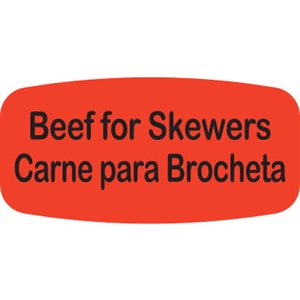 Beef for Skewers / Carne para Brocheta Label