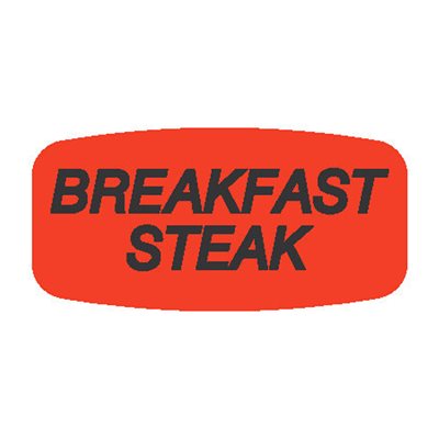 Breakfast Steak Label