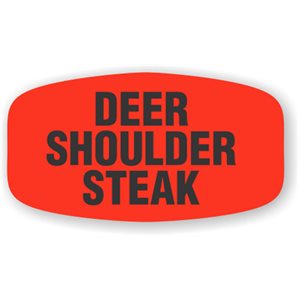 Deer Shoulder Steak Label