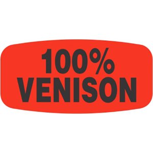 100% Venison Label
