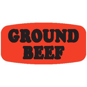 Ground Beef Label