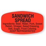 Sandwich Spread (w / ing) Label