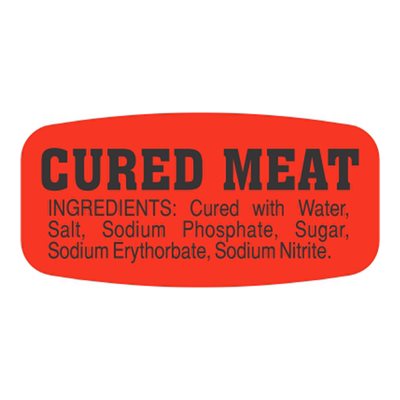 Cured Meat (w / ing) Label