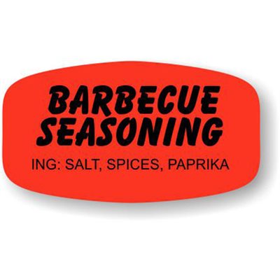 Barbecue Seasoning (w / ing) Label