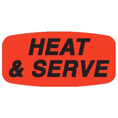 Heat & Serve Label