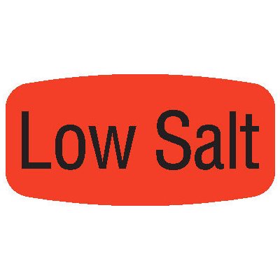 Low Salt Label