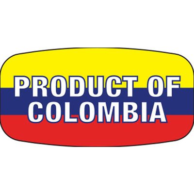 Product of Colombia Label