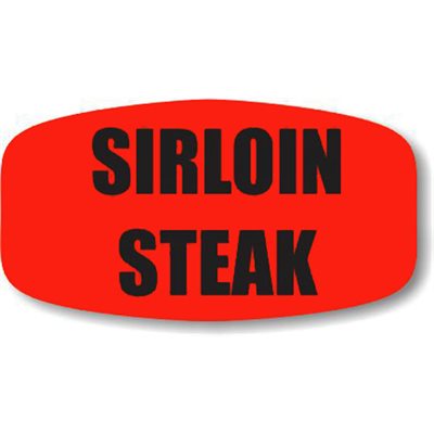 Sirloin Steak Label