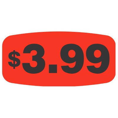 $3.99 Label