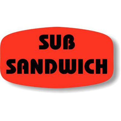 Sub Sandwich Label