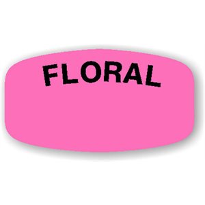 Floral (write on) Label