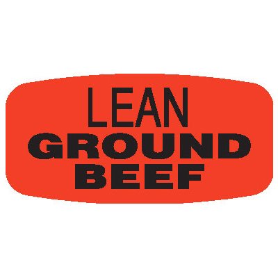 Lean Ground Beef Label