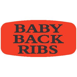 Baby Back Ribs Label