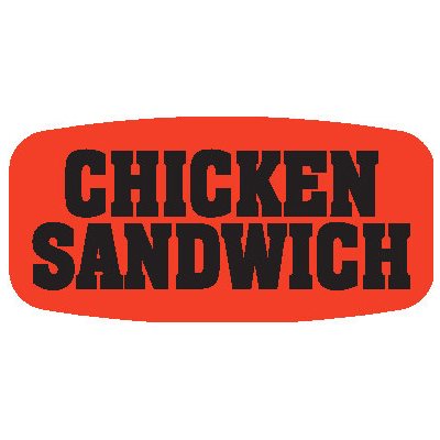 Chicken Sandwich Label