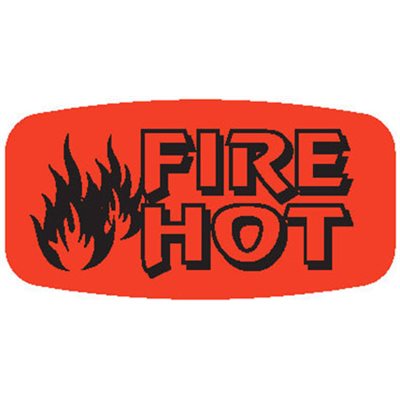 Fire Hot Label