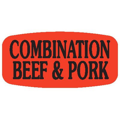 Combination Beef & Pork Label